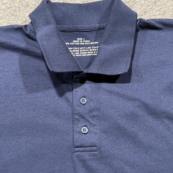 Vintage Blockbuster Employee Polo Navy with Left Arm Logo | Size Large - Picture 4 of 8